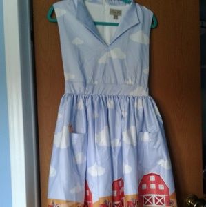 Lindy bop farm house print dress